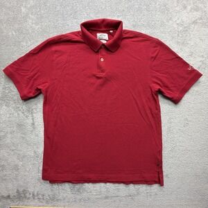 Callaway‎ Golf Polo Shirt Mens Medium Red 100% Cotton Golf Short Sleeve